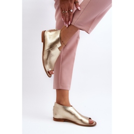Sandalias Mujer Piel Laura Messi 2443 Dorado 3