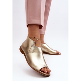 Sandalias Mujer Piel Laura Messi 2443 Dorado 4