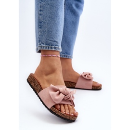Chanclas de Mujer con Lazo, Rosa Ezephira rosado 3