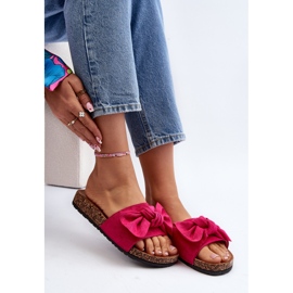 Chanclas de Mujer Con Lazo Fucsia Ezephira rosado 10
