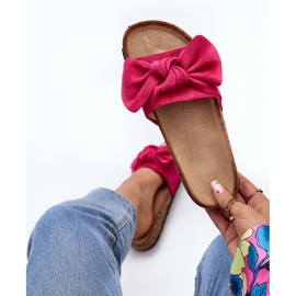 Chanclas de Mujer Con Lazo Fucsia Ezephira rosa 1