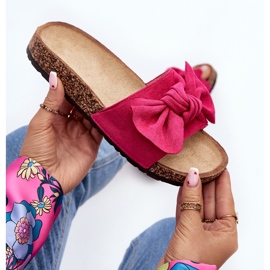 Chanclas de Mujer Con Lazo Fucsia Ezephira rosado 2