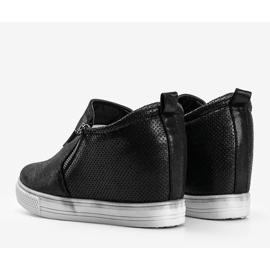 Zapatillas de mujer Avery negras brillantes negro 2