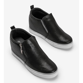 Zapatillas de mujer Avery negras brillantes negro 3