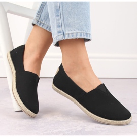Alpargatas slip-on de mujer negras Potocki 16308 negro 1