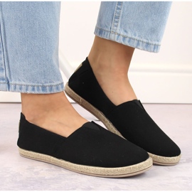 Alpargatas slip-on de mujer negras Potocki 16308 negro 3