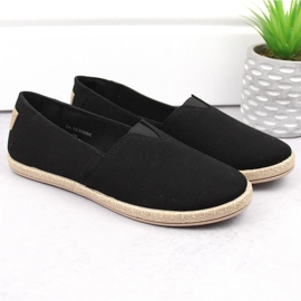 Alpargatas slip-on de mujer negras Potocki 16308 negro 5