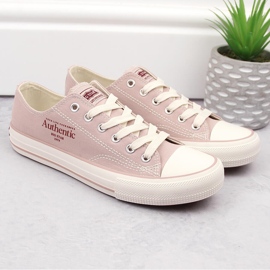 Zapatillas de mujer con cordones Big Star NN274239 rosado 5