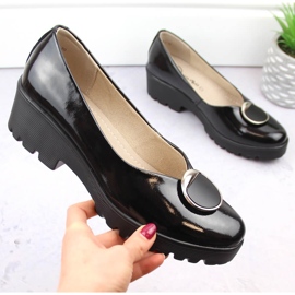 Zapatos mujer charol con decoración Filippo DP4569 negro 4