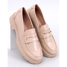 Mocasines con plataforma Sidney caqui beige 5