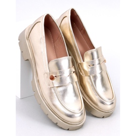 Mocasines Sidney Gold con plataforma dorado 5