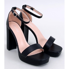 Tayga Sandalias plataforma negras negro 5