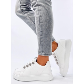 Sadri Zapatillas blancas con cordones gruesos. blanco 2