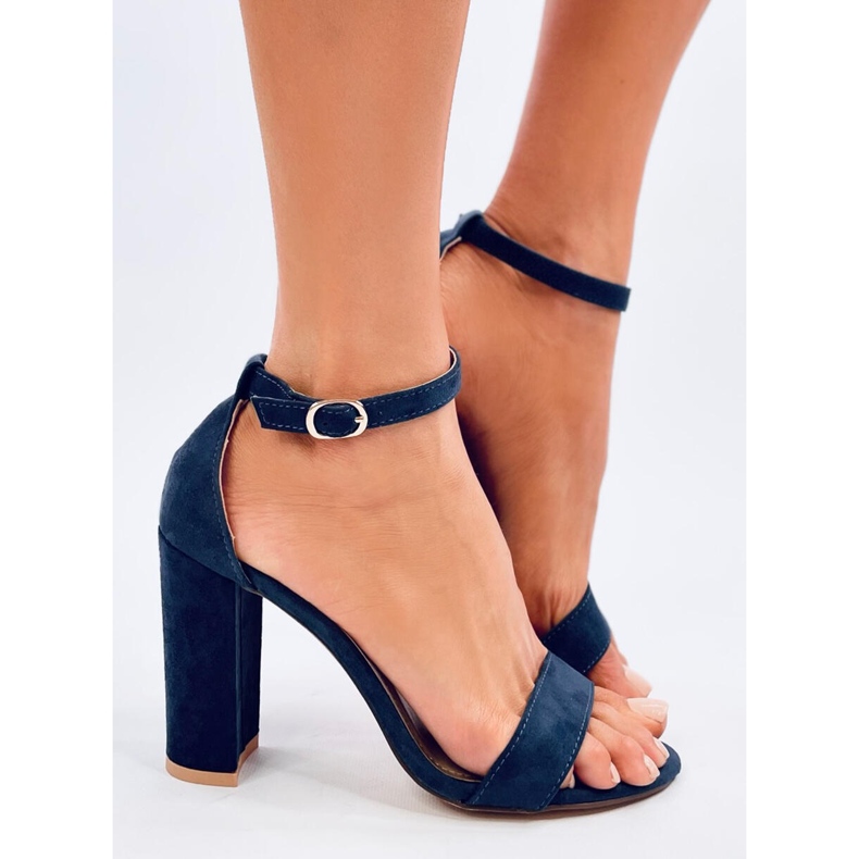 Sandalias de tacón de Ariel Navy azul 2