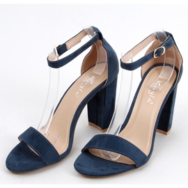 Sandalias de tacón de Ariel Navy azul 5