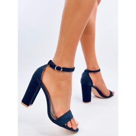 Sandalias de tacón de Ariel Navy azul 3
