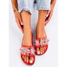 Chanclas de corcho con piedras Maliv Naranja 4