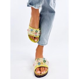 Chanclas de corcho con piedras Maliv Green verde 1