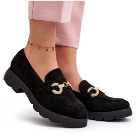 Mocasines De Mujer Con Adorno Negro Railenes 9