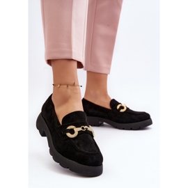 Mocasines De Mujer Con Adorno Negro Railenes 3