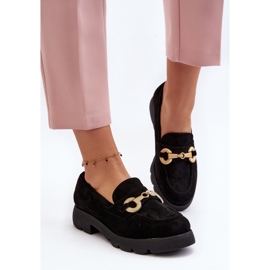 Mocasines De Mujer Con Adorno Negro Railenes 4