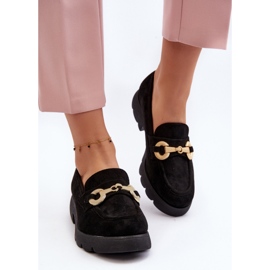 Mocasines De Mujer Con Adorno Negro Railenes 5