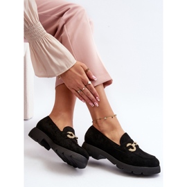 Mocasines De Mujer Con Adorno Negro Railenes 8