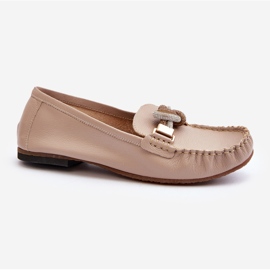 Mocasines Mujer Piel Con Adorno Laura Messi 2761 Beige 1 Mocasines Mujer Piel Con Adorno Laura Messi 2761 Beige 1