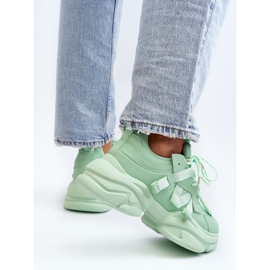 Zapatillas De Mujer Con Suela Gruesa, Verde Windamella 7