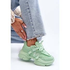 Zapatillas De Mujer Con Suela Gruesa, Verde Windamella 8