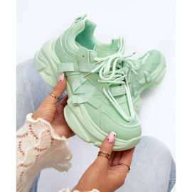 Zapatillas De Mujer Con Suela Gruesa, Verde Windamella 1