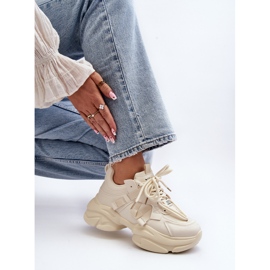 Zapatillas de mujer Windamella beige con suela gruesa 5