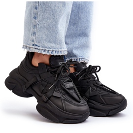Zapatillas Deportivas de Mujer con Suela Gruesa, Negro Windamella 12