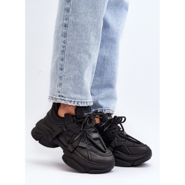 Zapatillas Deportivas de Mujer con Suela Gruesa, Negro Windamella 5