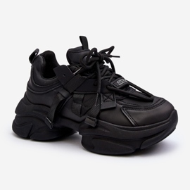 Zapatillas Deportivas de Mujer con Suela Gruesa, Negro Windamella 4