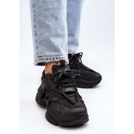 Zapatillas Deportivas de Mujer con Suela Gruesa, Negro Windamella 8