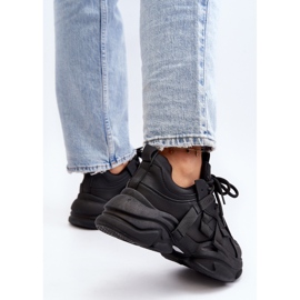 Zapatillas Deportivas de Mujer con Suela Gruesa, Negro Windamella 9