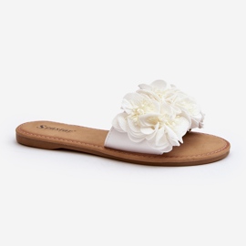 Chanclas de Mujer Con Flores Blanco Eelfan 3