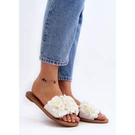 Chanclas de Mujer Con Flores Blanco Eelfan 4