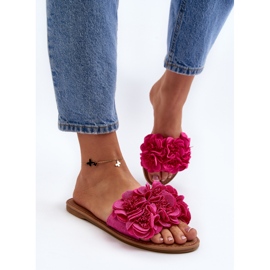 Chanclas de Mujer Con Flores Fucsia Eelfan rosado 6