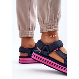 Sandalias Plataforma Mujer Lee Cooper LCW-24-05-2754L Azul Marino 6