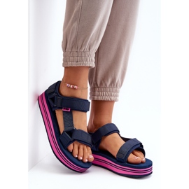 Sandalias Plataforma Mujer Lee Cooper LCW-24-05-2754L Azul Marino 8