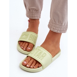 Chanclas de mujer Big Star NN274A646 Lima verde 5