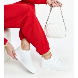 Zapatillas blancas con plataforma Mentha. blanco 1 Zapatillas blancas con plataforma Mentha. blanco 1