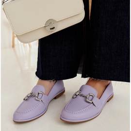 Mocasines morados con circonitas de Marija violeta 1 Mocasines morados con circonitas de Marija violeta 1
