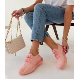 Deportivas Mira rosa de tejido 2