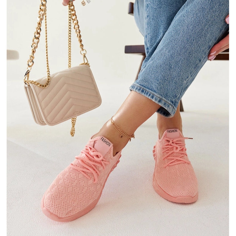 Deportivas Mira rosa de tejido 1