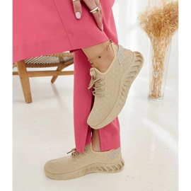 Deportivas tejido beige Mira 2