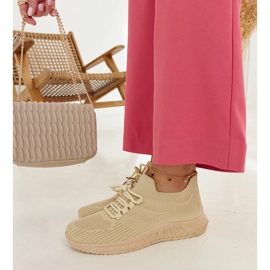 Deportivas de tejido beige de Ornella 2