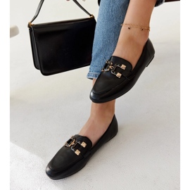 Mocasín negro con hebilla Comerio 1